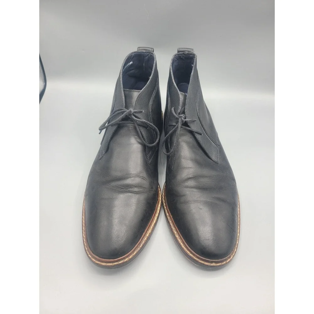 Cole Haan Men's Cambridge Chukka Black Leather boots size 14